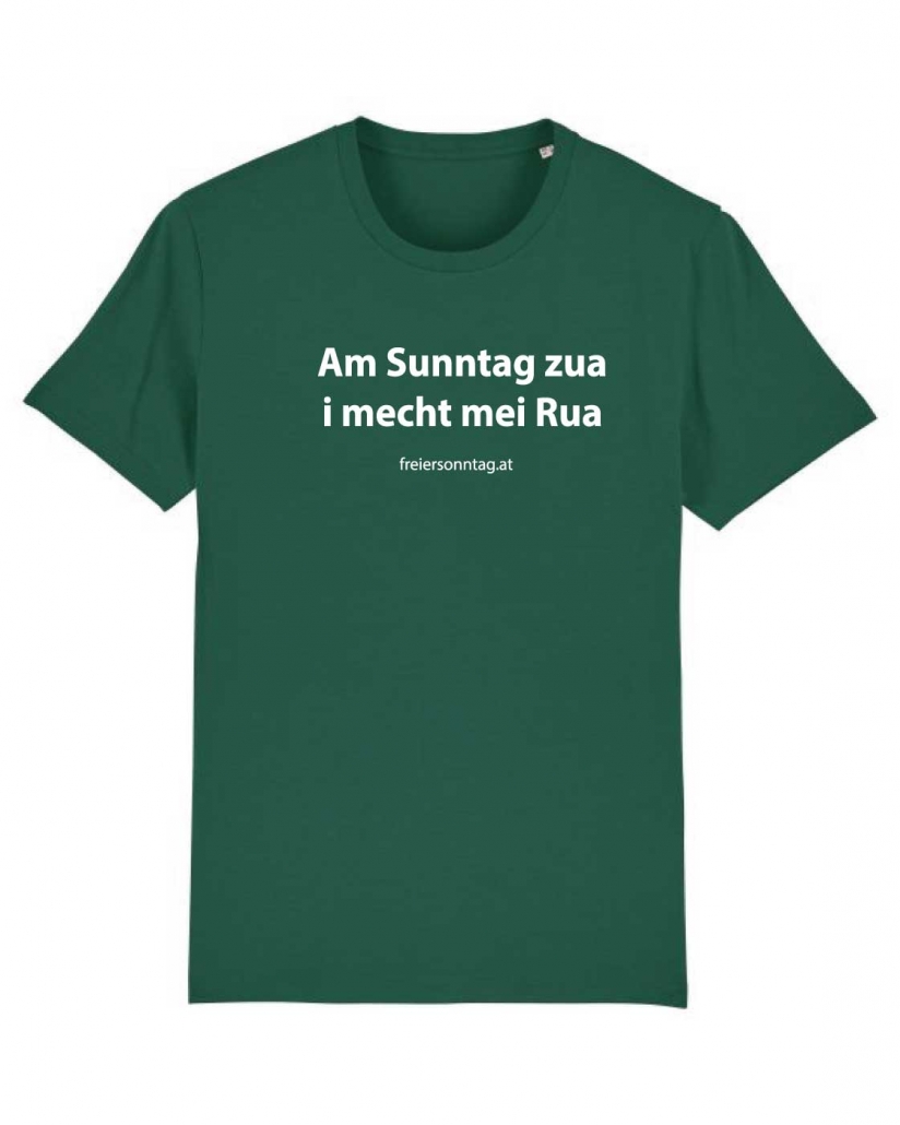 grünes Sonntags-T-Shirt